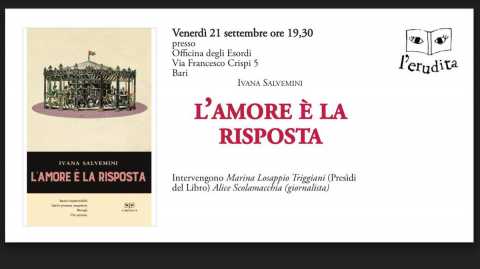 Bari, Officina degli Esordi: Ivana Salvemini presenta 